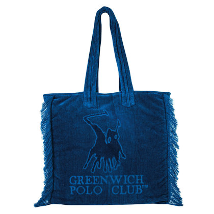 Τσάντα Θαλάσσης 42x45 Greenwich Polo Club Essential-Beach Accessories Collection 3620 Μπλε Jacquard 100% Βαμβάκι