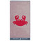 Kid's Beach Towel 70x140 Greenwich Polo Club Junior Beach Collection 3661 Grey-Red Jacquard 100% Cotton
