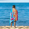 Kid's Beach Towel 70x140 Greenwich Polo Club Junior Beach Collection 3719 Blue-Red-Yellow 100% Cotton