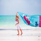 Kid's Beach Towel 70x140 Greenwich Polo Club Junior Beach Collection 3722 Pink-Blue 100% Cotton