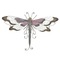 Πεταλούδα Μεταλλική 58x8x42cm Inart 3-70-627-0033