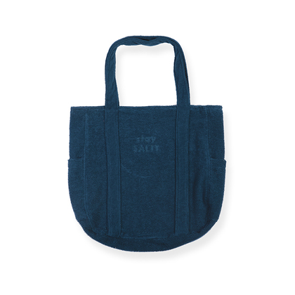 Τσάντα Θαλάσσης Φροτέ 44x42+11 NEF-NEF Stay Salty/Blue 100% Βαμβάκι