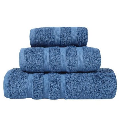 Bath Towel 80x150cm Das Home Prestige 1171  100% Cotton 650gsm/Blue