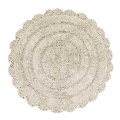Carpet  Φ.60 Das Home Bathmats 0633 100% Cotton /Beige