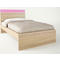 Παιδικό Κρεβάτι Ημίδιπλο (για στρώμα 110x190) ΝΟΤΑ  Δρυς Ροζ
