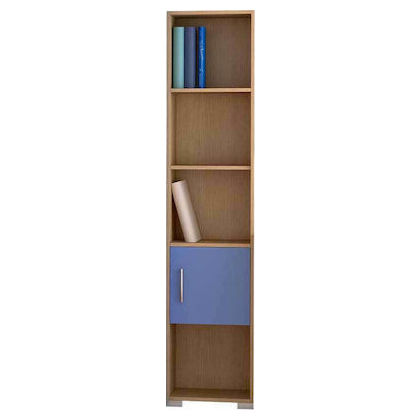 Kid's Bookcase With a Closet 40x30x180cm Sarris Bros/ Oak-Ciel