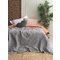 Κουβέρτα Πικέ Υπέρδιπλη 220x240 Palamaiki Blankets Collection Linus Grey 100% Βαμβάκι