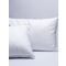 Set Of 2 Pillows 50x70 Palamaiki White Comfort Collection Reve 100% Cotton Percale Medium To Hard