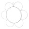 Διακοσμητικό Τοίχου Μεταλλικό Λουλούδι Λευκό 42x2x42cm Inart 3-70-418-0008
