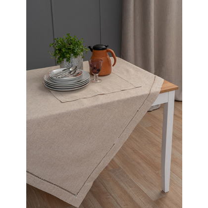 Placemats Set 2pcs 35x45 Palamaiki Formal Dinner Collection Liana Beige Bamboo-Polyester
