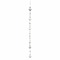 Διακοσμητικό Κρεμαστό Άγκυρες Ασημί/ Εκρού 5,5x1x100cm Inart 4-70-928-0087