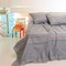 Sheet 170x270cm  Melinen Home Urban Line Mixology Stripe Grey 100% Cotton 144 TC /Jean