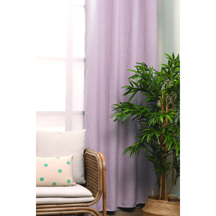Κουρτίνα Με Τρουκς 140x260 Palamaiki Curtains Collection Loria Pink 100% Polyester