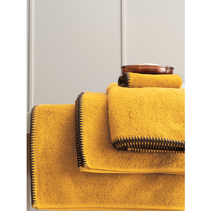 Πετσέτα Προσώπου 50x90 Palamaiki Towels Collection Brooklyn Yellow 100% Βαμβάκι
