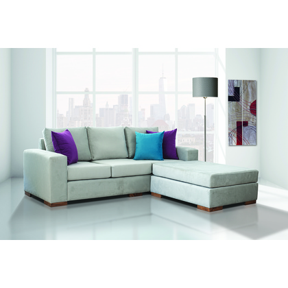 Γωνιακός Καναπές Πάρος Sofa Agora 220x200x90cm (Ξύλο-Ύφασμα) Με Επιλογή Υφάσματος