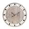 Metal/Wooden Wall Clock Natural/ Black D.60cm Inart 3-20-484-0473