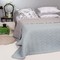 bed sheet 160x220cm  Melinen Home Couvre LIT Capri 100% Microfiber 100GSM  /Grey - Aqua