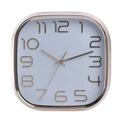 Ρολόι Τοίχου Πλαστικό Ροζ Χρυσό/ Λευκό 33x5x33cm Inart 3-20-284-0146