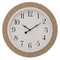 Ρολόι Τοίχου Πλαστικό Με Σχοινί Φυσικό/ Λευκό 50x3x50cm Inart 3-20-828-0118
