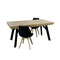 Τραπέζι Τραπεζαρίας Επεκτεινόμενο από Μασίφ Ξύλο Φυσικό 170(+40)x90x75εκ. Alfaset Itality Με επιλογή χρώματος