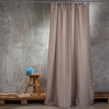 Bath Curtain 180x200cm Melinen Home Jacquard 100% Polyester /Grey
