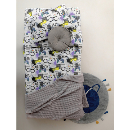 Kid's Single Bed Sheets Set 3pcs 160x260 Palamaiki Trend Collection TC937 100% Cotton 144TC