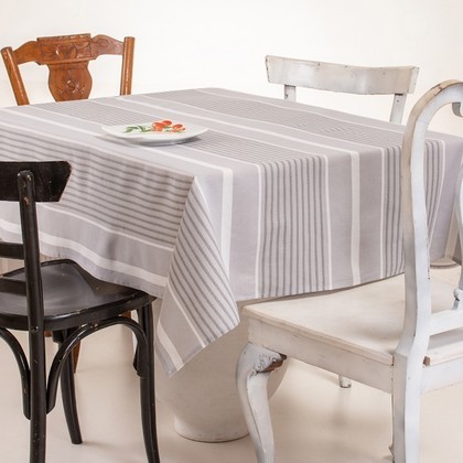 Τραπεζομάντηλο Κουζίνας 135x180cm Melinen Home Λονετα Frankie 35% Βαμβάκι - 65% Polyester/ Γκρι