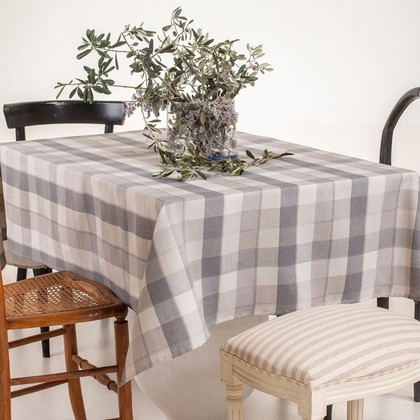 Tablecloth 135x220cm Melinen Home Loneta Olivie 35% Cotton - 65% Polyester/Grey