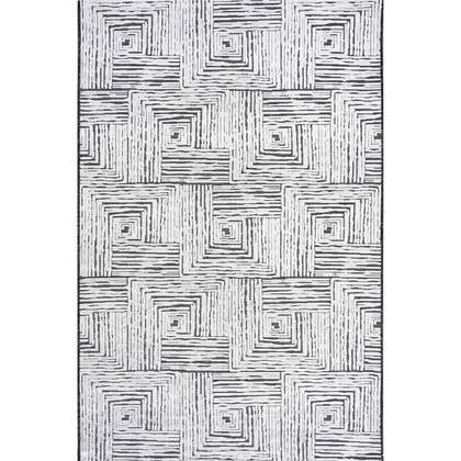 Καλοκαιρινό Χαλί-Διάδρομος 067x400 Madi Estio Collection Whirl Gray PP