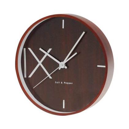 Wooden Wall Clock Brown 30cm BAM33310