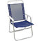 Καρέκλα Παραλίας με Σκελετό Αλουμινίου Με Μπράτσα και Text Μπλε 45,5ΧD36ΧH38/82cm Velco 151-4569-1