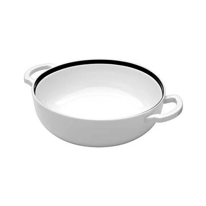 Porcelain Cooking Vessel White 24x8cm Share BAM38259