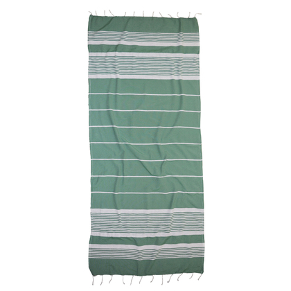 Πετσέτα Θαλάσσης-Παρεό 2 Όψεων 90x190 Viopros Νάσια Πράσινο 70% Βαμβάκι-30% Polyester/Πίσω Όψη:100% Microfiber