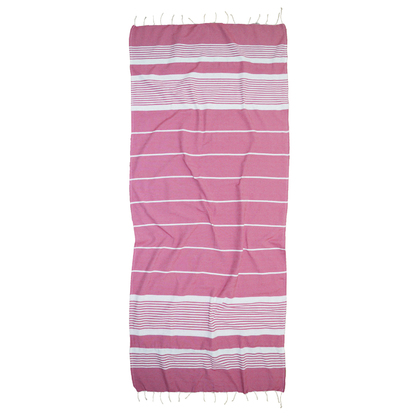 Beach Towel-Pareo 90x190 Viopros Nasia Fuchsia 70% Cotton-30% Polyester/Back Side:100% Microfiber