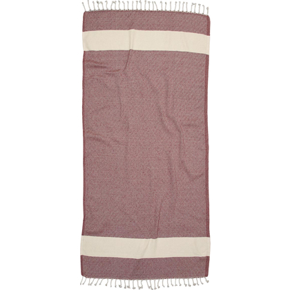 Beach Towel-Pareo 100x180 Viopros Summer Bordeaux 100% Cotton