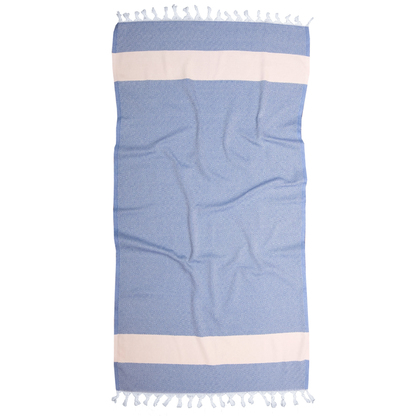 Πετσέτα Θαλάσσης-Παρεό 100x180 Viopros Σάμερ Μπλε 100% Βαμβάκι