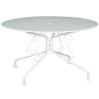 Τραπέζι Εξωτερικού Χώρου Μεταλλικό BLIUMI Azalea 5405G Λευκό 90x90x75εκ.