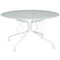 Τραπέζι Εξωτερικού Χώρου Μεταλλικό BLIUMI Azalea 5405G Λευκό 90x90x75εκ.