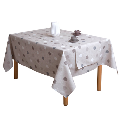 Waterproof & Unstained Tablecloth 140x180 Viopros Kirki 50% Cotton 50% Polyester