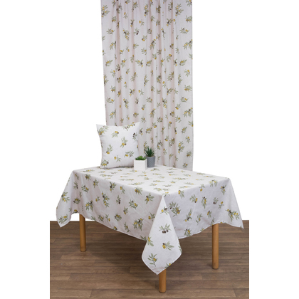 Tablecloth 140x140 Viopros Oliva Loneta 100% Polyester
