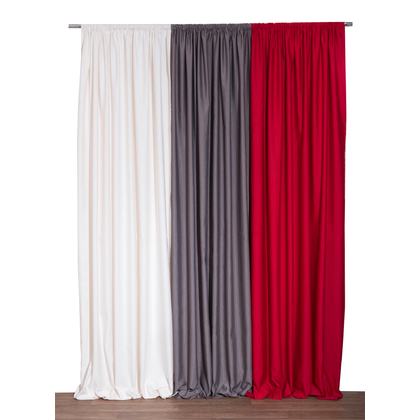 Curtain 140x270 Viopros Gro Monochrome 34-Grey 60% Cotton 40% Polyester