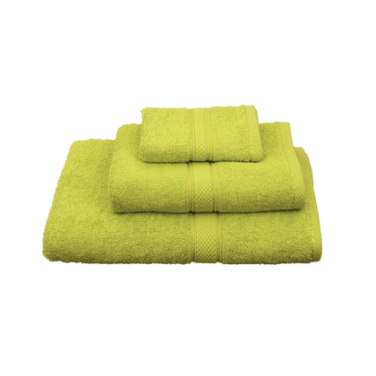 Towels Set 3pcs (30x50,50x100,70x140) Viopros Classic Light Green 100% Cotton