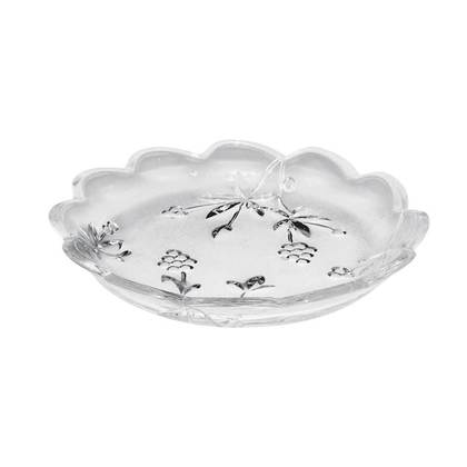 Clear Glass Cake Serving Plate 18x3cm SHZPY/127