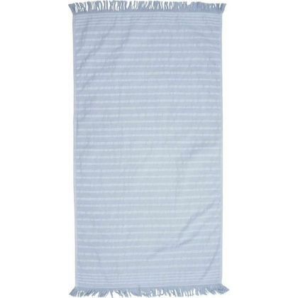 Beach Towel-Pareo 80x160 Anna Riska Serifos 4-Silver 100% Cotton