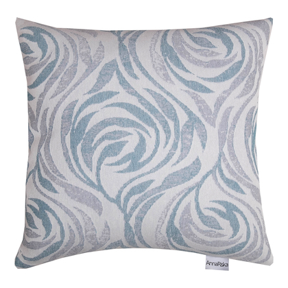 Decorative Pillow 55x55 Anna Riska 1566 Lake Blue 100% Cotton Jacquard