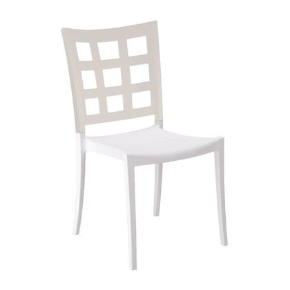 Καρέκλα Κήπου Polypropylene Λευκό Plazza 50x49x90cm - 976-3299