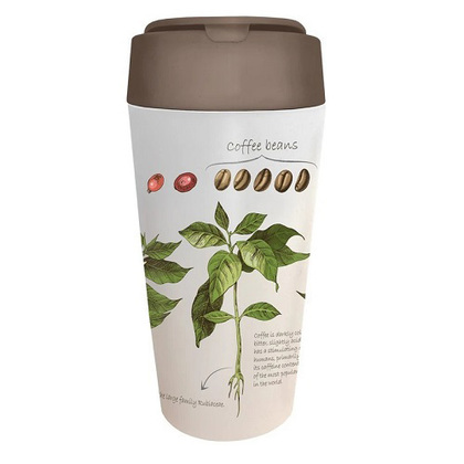 Cup PLA 6,5x8,3x14,2cm 420ml Bioloco Plant Deluxe Cup – Coffee BPD124