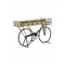 Κονσόλα Ποδήλατο Μέταλλο-Ξύλο Μαύρο-Natural 145x36x86 Inart 3-50-626-0033