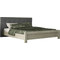 Κρεβάτι N55  Γκρι Ύφασμα  Για Στρώμα 160x200 Σταχτί