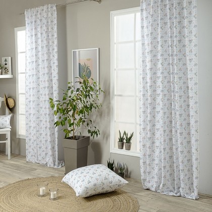 Curtain 140x260cm Teoran Oliver 100% Satin Cotton
